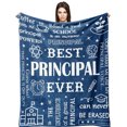 thumbnail image 1 of Principal Gifts, Principal Appreciation Gifts, Gifts for Principals, Principal Gifts for Women/Men, School Principal Retirement Gifts, Best Gifts for Headmaster/Schoolmaster Blanket 60" x 50", 1 of 6