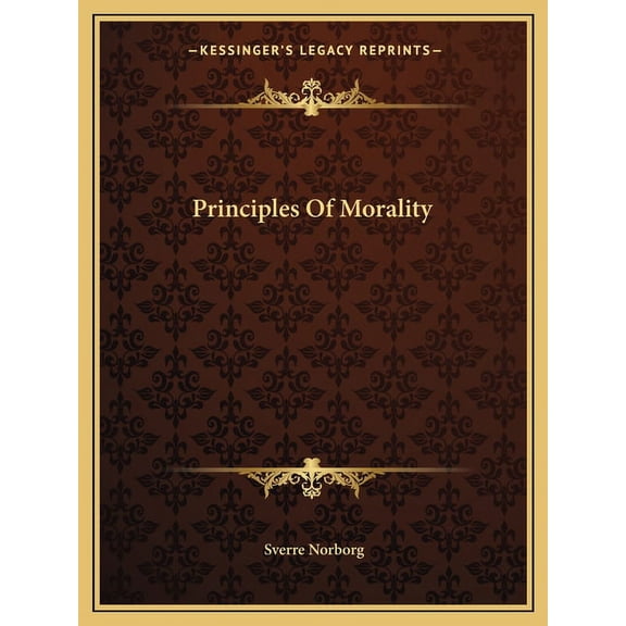 Principles Of Morality (Paperback)