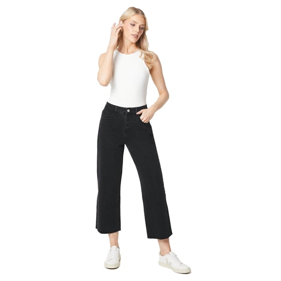 Principles Womens 7/8 Petite Wide Leg Jeans