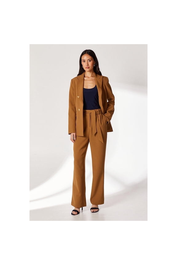 Womens Belt Wide Leg Pants