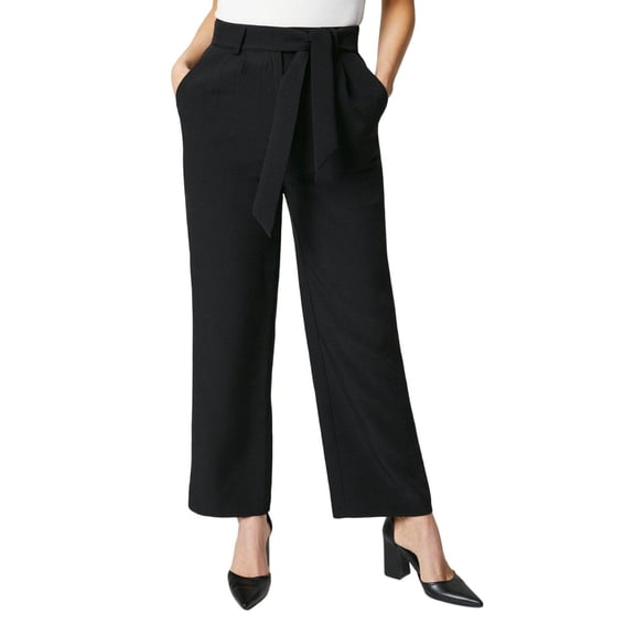 Principles Womens Belted Petite Wide Leg Pants