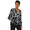 thumbnail image 1 of Principles Womens Bodice Floral V Neck Top, 1 of 5