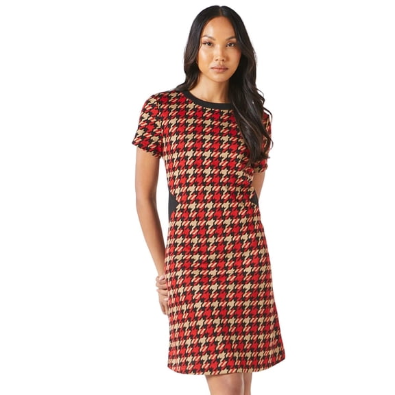 Principles Womens Dogtooth Jacquard Shift Dress