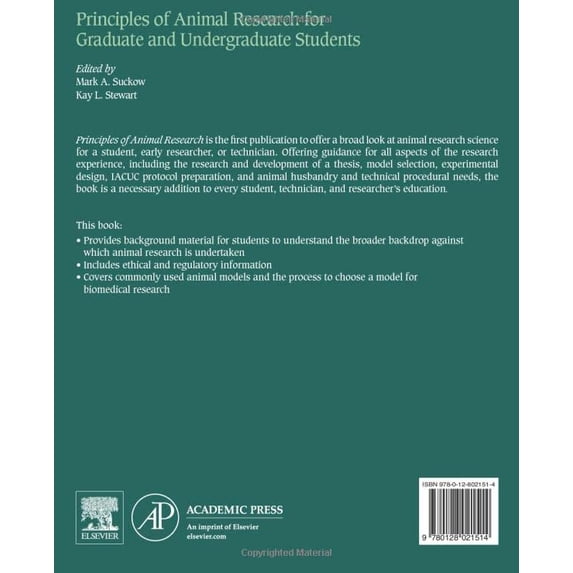 Pre-Owned Principles of Animal Research for Graduate and Undergraduate Students
