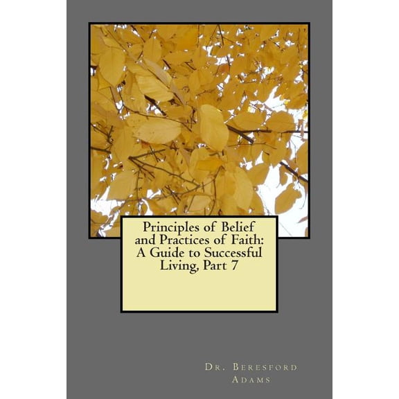 Principles of Belief and Practices of Faith: A Guide to Successful Living Part 7 Paperback 150856650X 9781508566502 Dr Beresford Adams