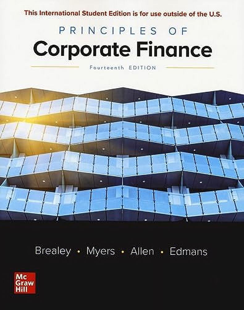 Pre-Owned Principles of Corporate Finance ISE, 9781265074159, 1265074151, Paperback, 14th edition