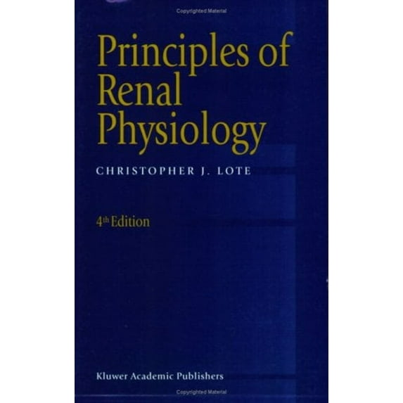 Pre-Owned Principles of Renal Physiology (Paperback) 9780792361787