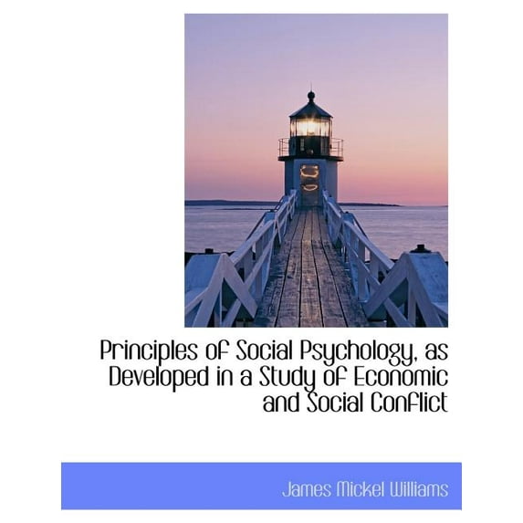 Principles of Social Psychology, as Developed in a Study of Economic and Social Conflict (Paperback)(Large Print)