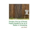 thumbnail image 1 of Principles of the Law of Personal Property Intended for the Use of Students in Conveyancing (Paperback), 1 of 1