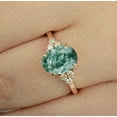 thumbnail image 1 of Princy Jewels Oval Cut Moss Agate Ring Engagement Ring,Green Gemstone Anniversary Gift, Wedding/Promise Ring, 1 of 4