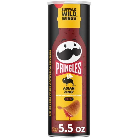 Pringles Asian Zing Potato Crisps Chips, 5.5 oz Canister