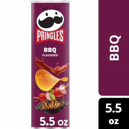 Pringles BBQ Flavored Potato Crisps, 5.5 oz(packaging may vary)