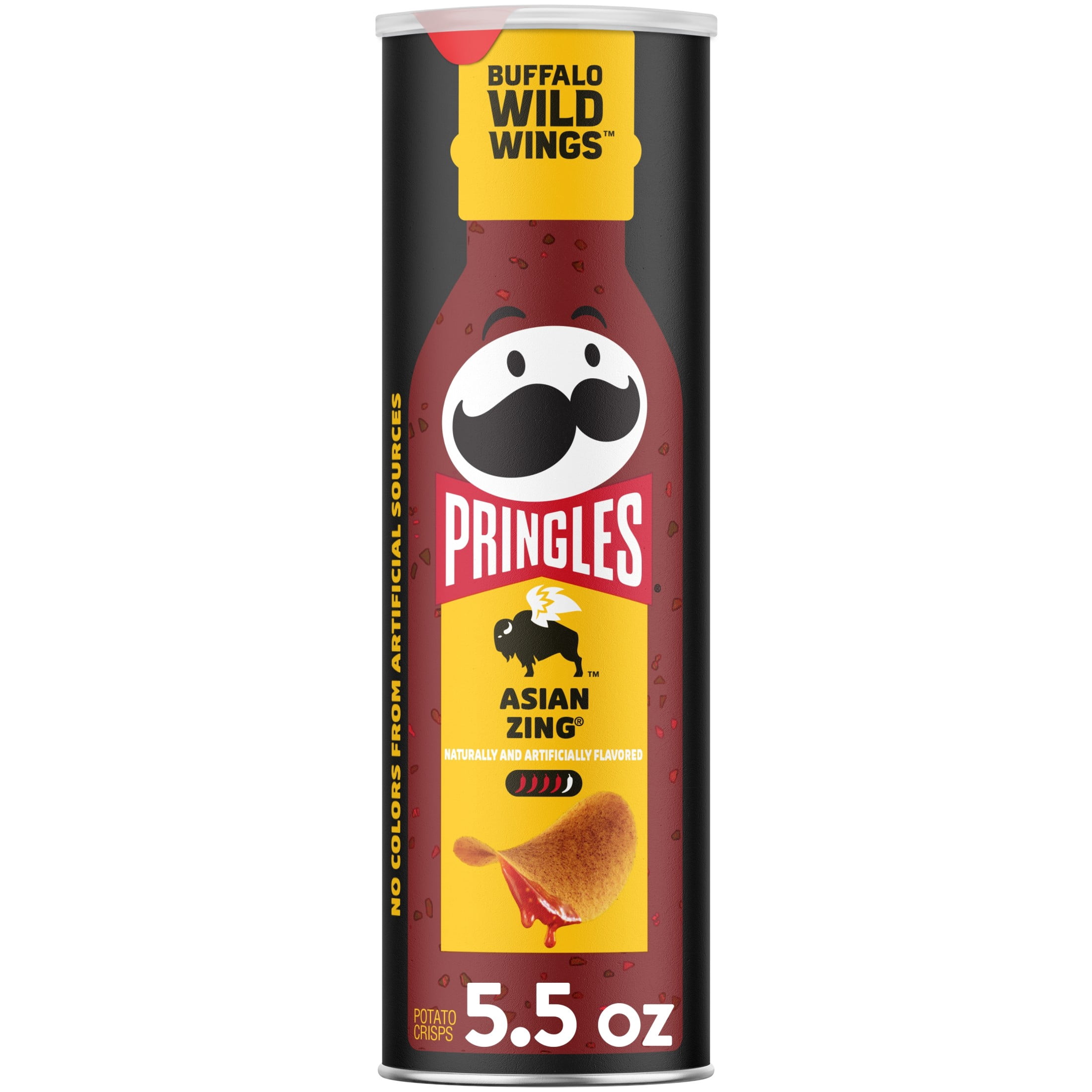 Pringles Asian Zing Potato Crisps Chips, 5.5 oz Canister