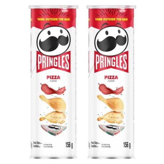 Pringles Canned Potato Chips Pizza 156g (2 Pack)