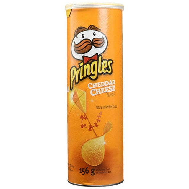 Pringles Cheddar Cheese Potato Chips, 156g/5.5oz, 14 Pack, (Imported