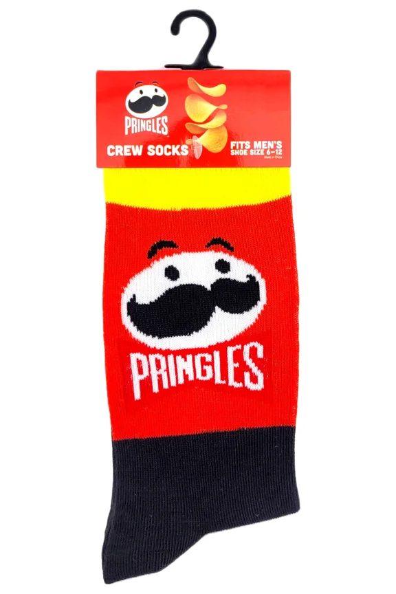 Chips Adult Men's Novelty Crew Socks Size 6-12