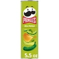 thumbnail image 1 of Pringles Potato Crisps Chips, Lunch Snacks, On-the-Go Snacks, Dill Pickle, 5.5oz Can (1 Can) ( Pack of 2 ), 1 of 5