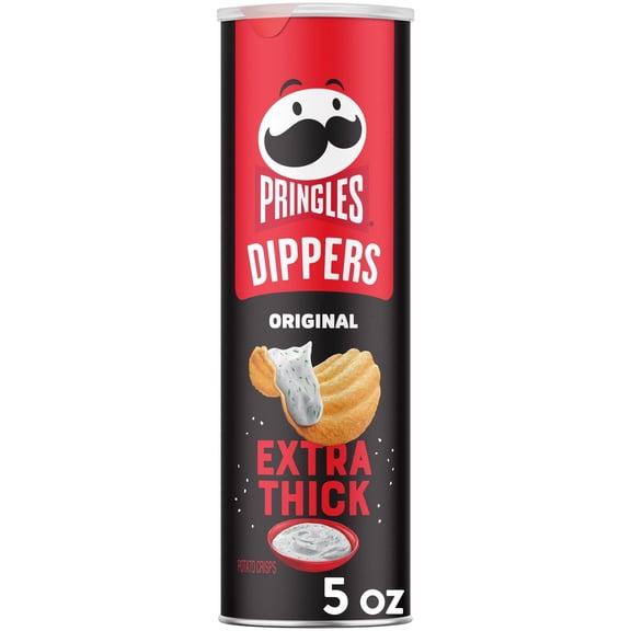 Pringles Dippers Original Potato Crisps Chips, Extra Thick, 5 oz