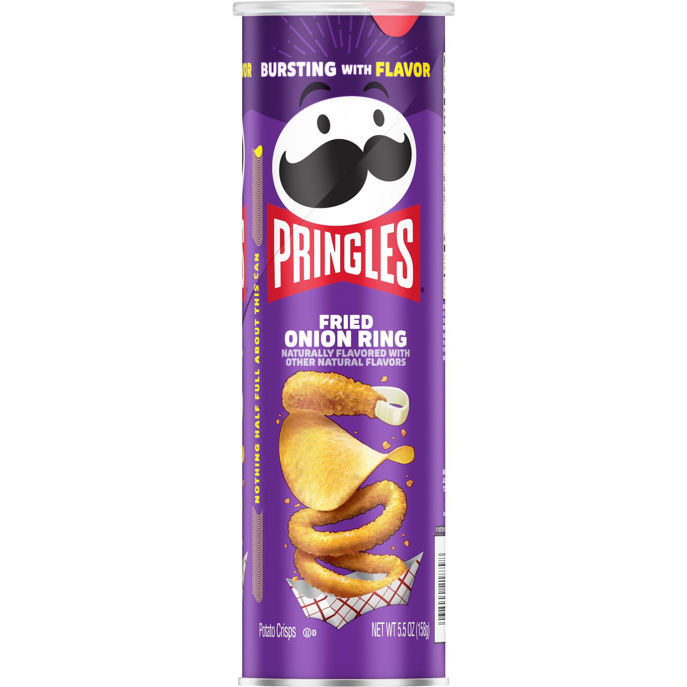 Pringles Fried Onion Ring Potato Crisps Chips, 5.5 oz - image 1 of 8