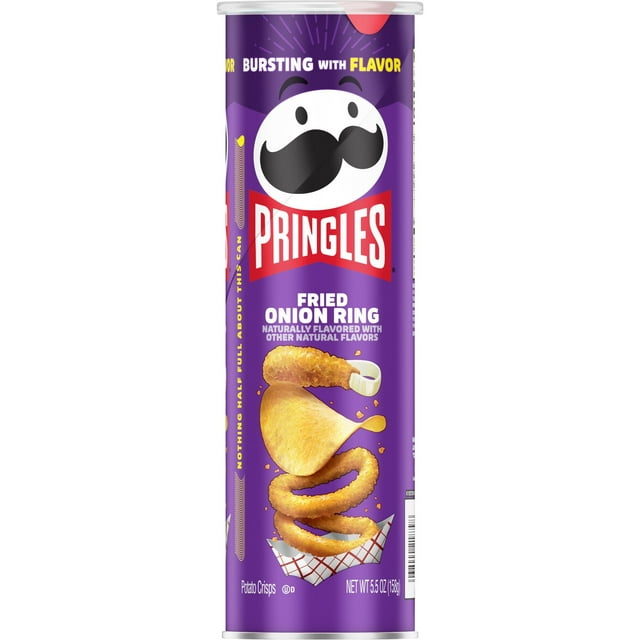 Pringles Fried Onion Ring Potato Crisps Chips, 5.5 oz