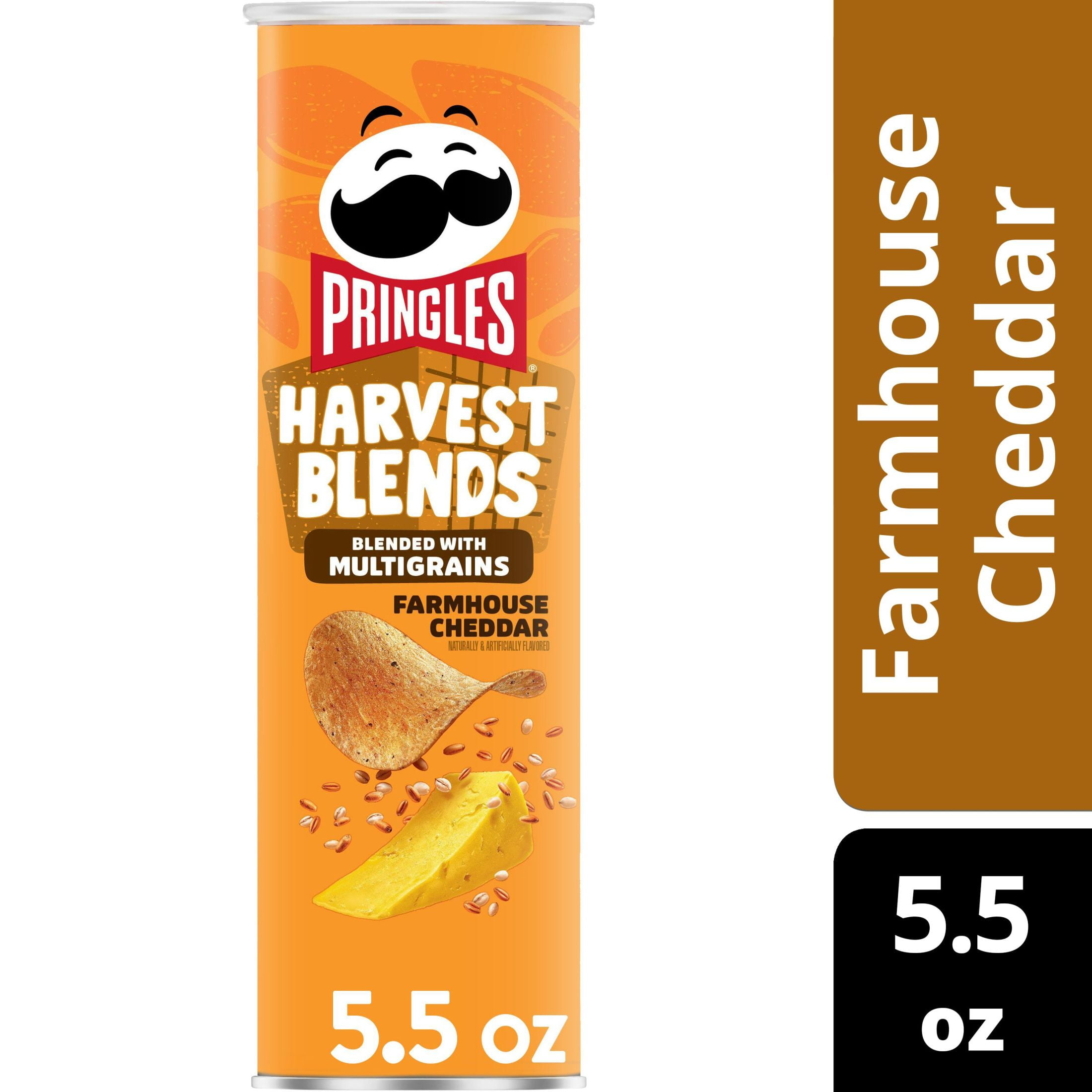 Pringles Harvest Blends Farmhouse Cheddar Potato Crisps Chips, Soy