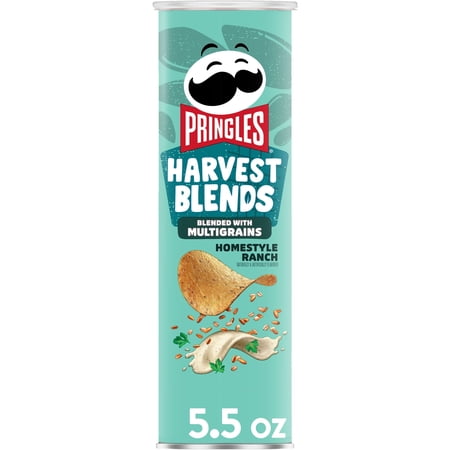 Pringles Harvest Blends Homestyle Ranch Potato Crisps Chips, Lunch Snacks, 5.5 oz