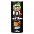 thumbnail image 1 of Pringles Hot Kickin' Sour Cream Flavour Crisps 160g, Imported from Britain, 1 of 3