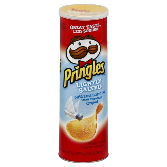 Pringles Lightly Salted Potato Crisps Chips, 5.68 Oz.