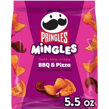 Pringles Mingles BBQ and Pizza Puffed Snacks, Salty Snacks, 5.5 oz