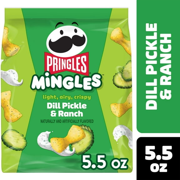 Pringles Mingles Dill Pickle and Ranch Puffed Snacks - 5.5 oz - Pack of 2