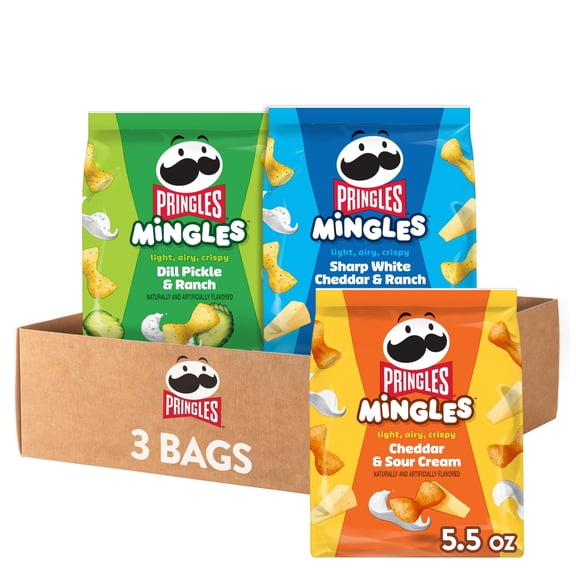 Pringles Mingles Puffed Snacks Variety Pack Cheese Puffs Bag