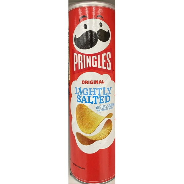 Pringles ORIGINAL LIGHTLY SALTED Flavored Potato Chips Crisps 5.2oz Can ...