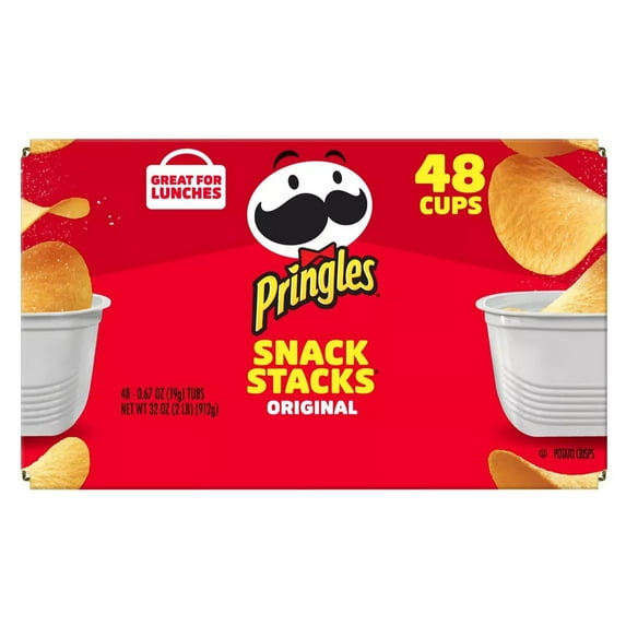 Pringles Original Flavor Snack Stacks, 48 Count