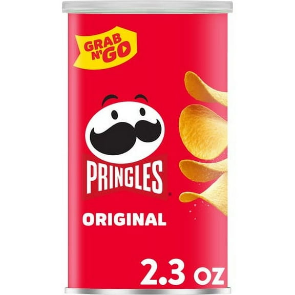 Pringles Original - Original - Can - 1 Serving Can - 2.38 oz - 12 / Carton | Bundle of 10 Cartons
