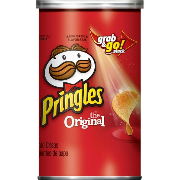 Pringles Original - Original - Can - 1 Serving Can - 2.38 oz - 12 / Carton | Bundle of 2 Cartons