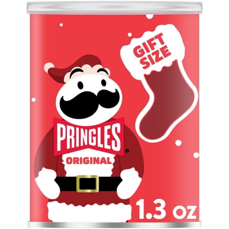 Pringles Original Potato Crisps Chips, Holiday Snacks, 1.3 oz Canister