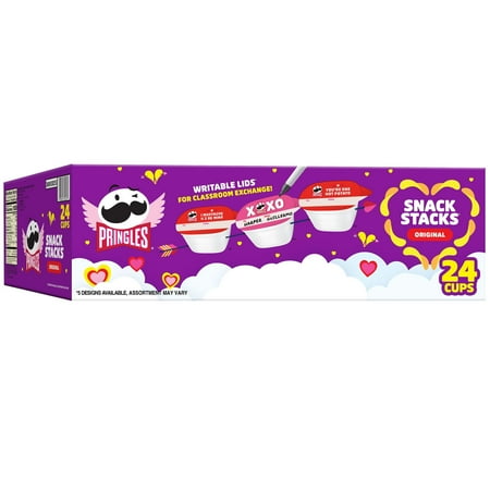 Pringles Original Potato Crisps Chips, Lunch Snacks, 24 Count