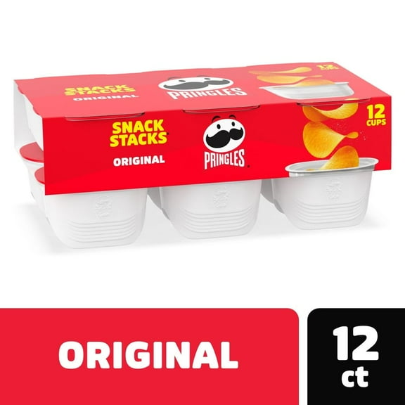 Pringles Original Snack Stacks Potato Crisps Chips 12 ct / 0.67 oz - Pack of 3