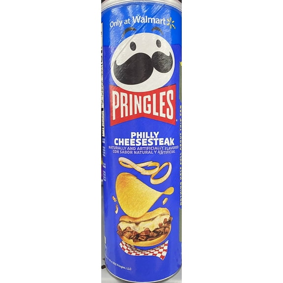 Pringles PHILLY CHEESESTEAK Flavored Potato Chips Snack Crisps LIMITED 5.5 oz