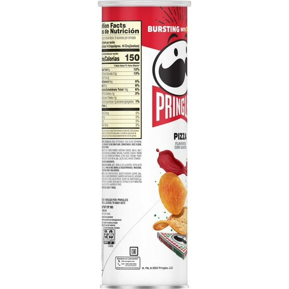 Pringles Pizza Potato Crisps Chips - 5.5 oz Packaging May Vary (Pack of 2)