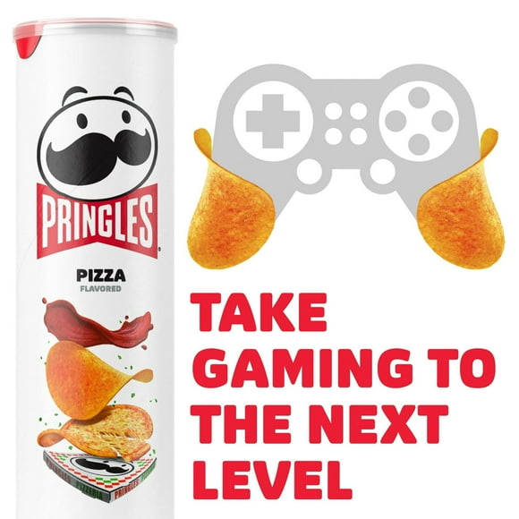 Pringles Pizza Potato Crisps Chips, Lunch Snacks, 5.5 oz (Pack of 6)