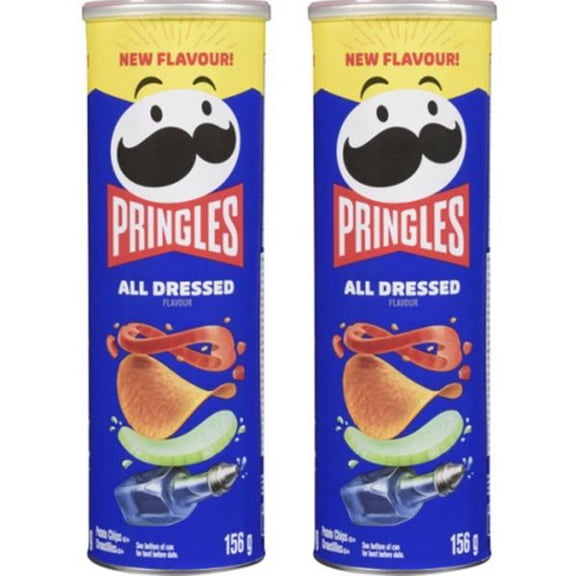 Pringles Potato Chips All Dressed 156g (2 Pack)
