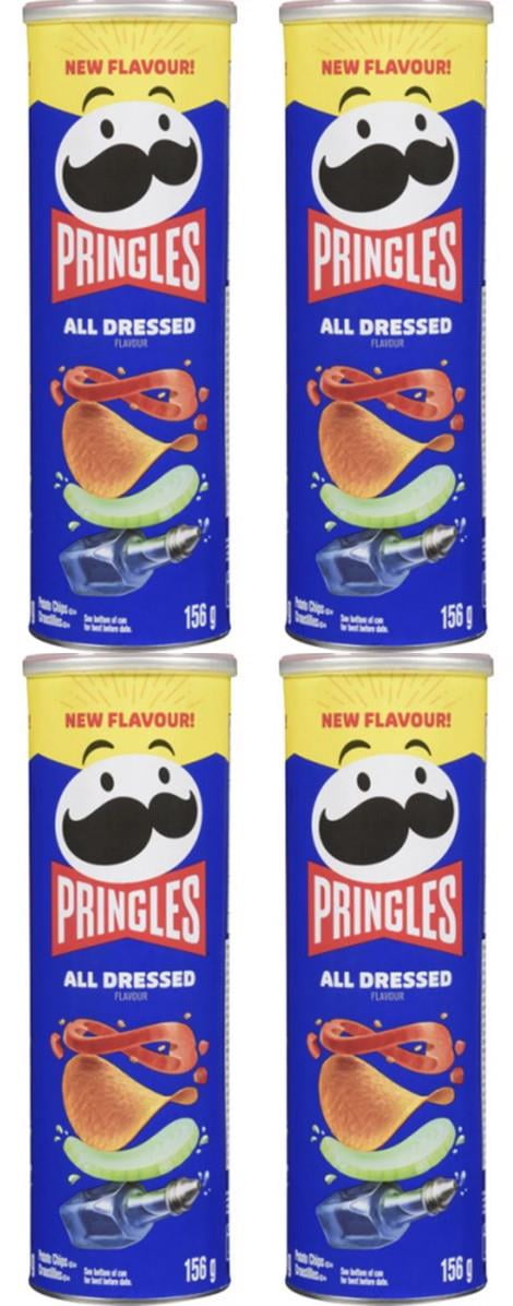 Pringles Potato Chips All Dressed 156g (4 Pack)