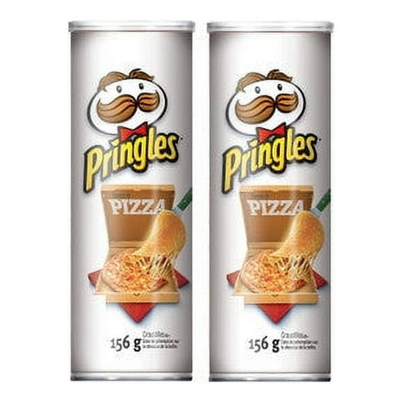 Pringles Potato Chips, Pizza Flavour, 156g/5.50oz (2 Pack)