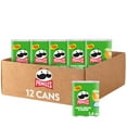 thumbnail image 1 of Pringles Potato Crisps Chips, Grab N' Go Cans, Sour Cream & Onion, 1.41oz Cans (Pack of 12), 1 of 6