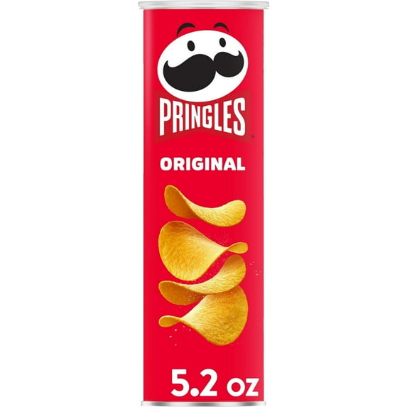 Pringles, Potato Crisps Chips, Original, 5.2 Oz (Pack of 6)