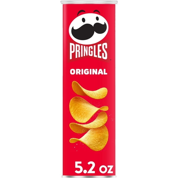 Pringles, Potato Crisps Chips, Original, 5.2 Oz (Pack of 8)