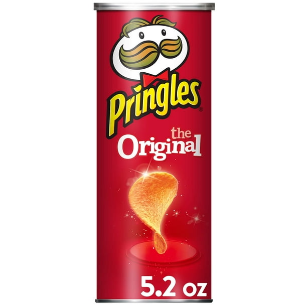 Pringles Potato Crisps Chips, Original Flavored, 5.2 Oz Can - Walmart.com