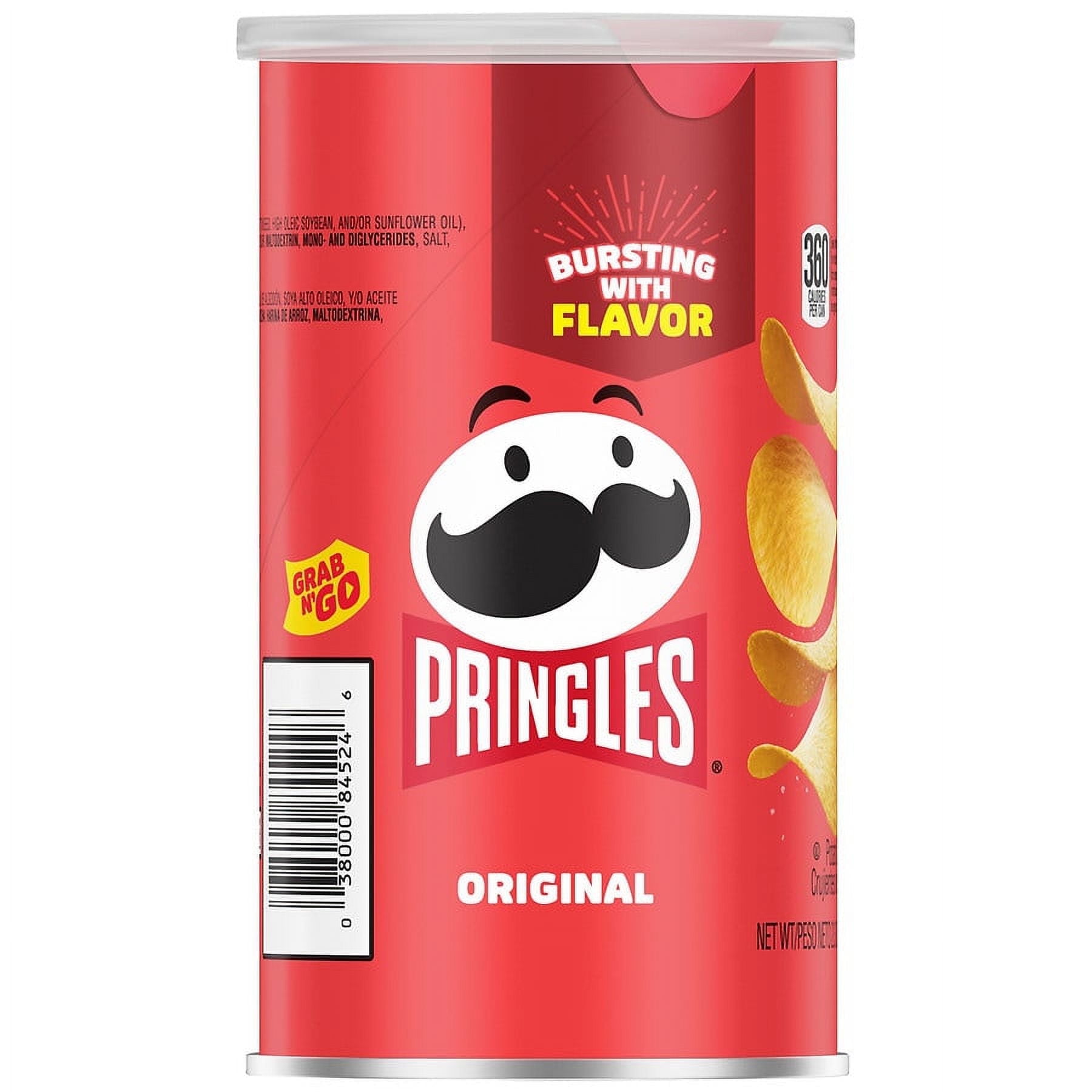 Pringles Potato Crisps, Original Flavor, 2.3oz, Pack of 2 - Walmart.com