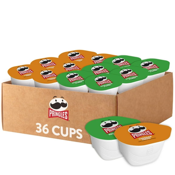 Pringles Potato Crisps Chips, Snack Stacks, Lunch Snacks, Office and Kids Snacks, Variety Pack (36 Cups)